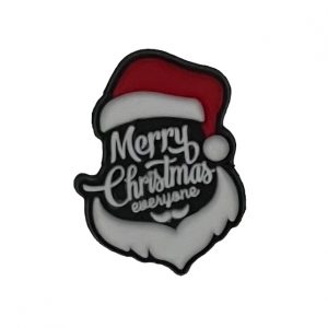 Merry Christmas Santa Outline Charm